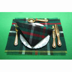 Mewfoundland Tartan Place Mat & Napkin